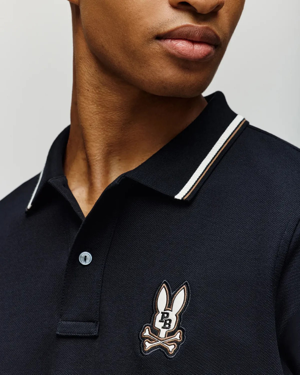 Psycho Bunny Wade Pigue Polo Black