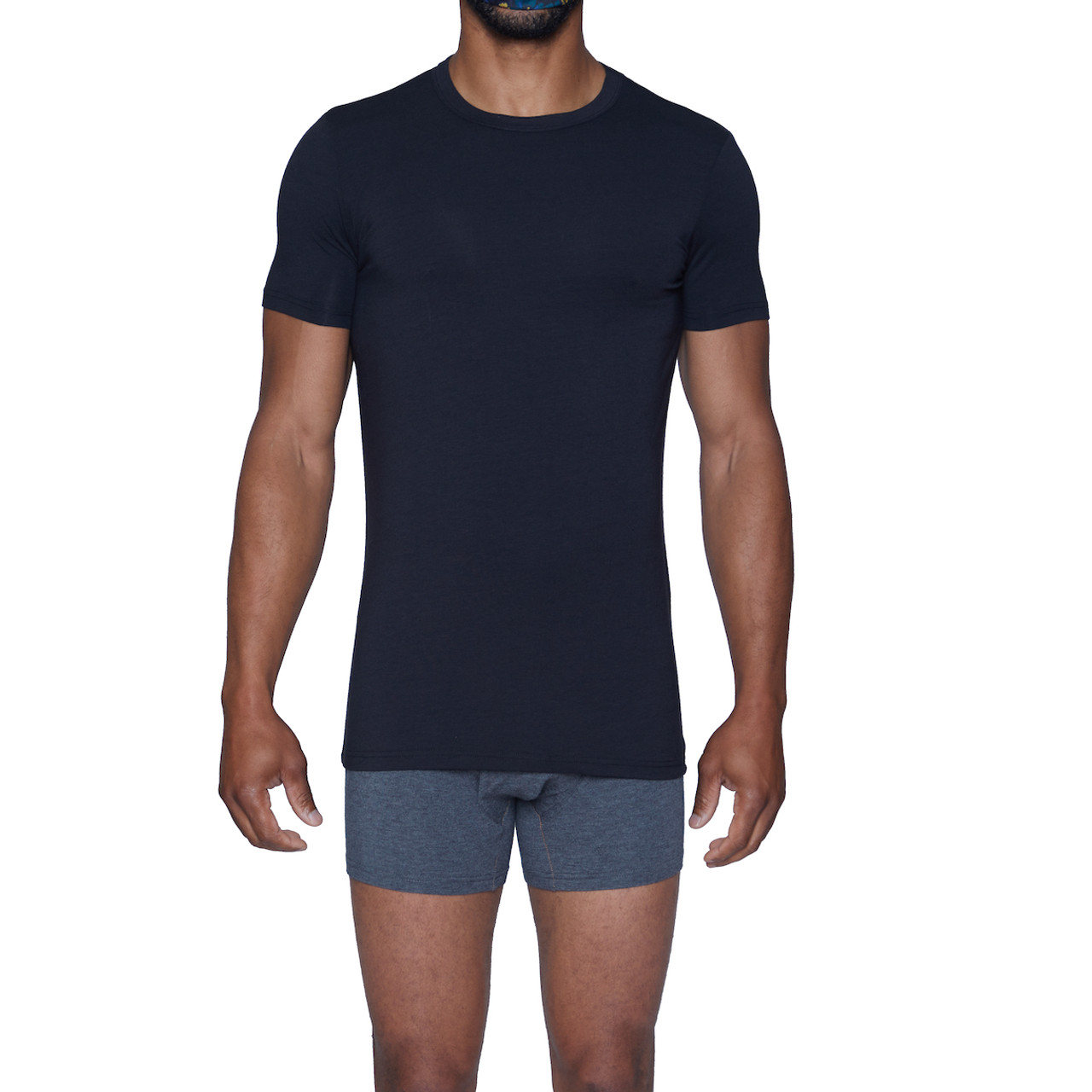 Wood Undershirt Crew Neck Black