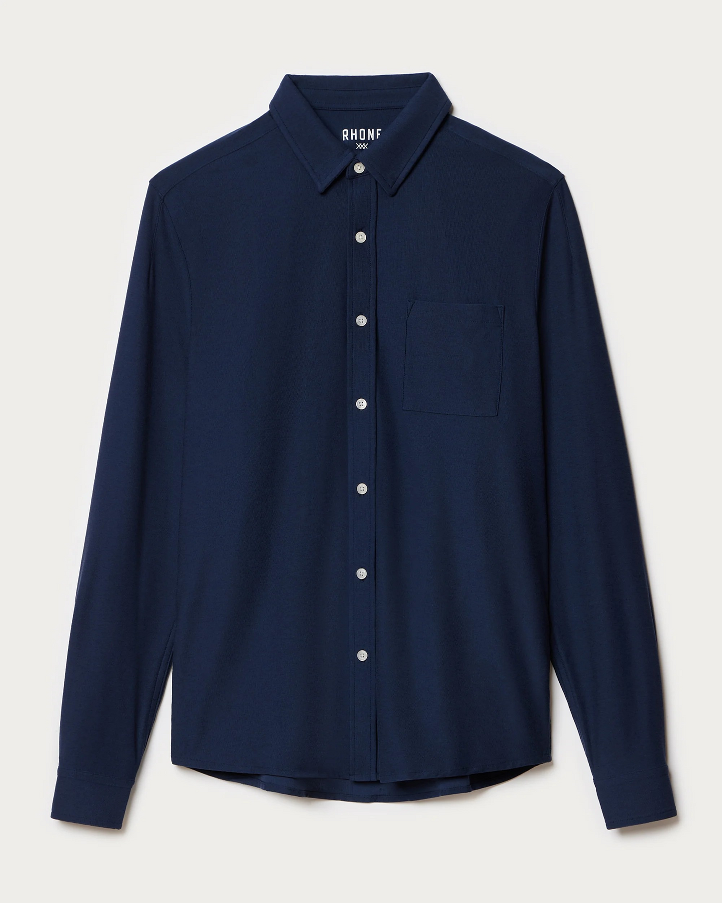 Rhone Long Sleeve "WFH" Shirt Navy