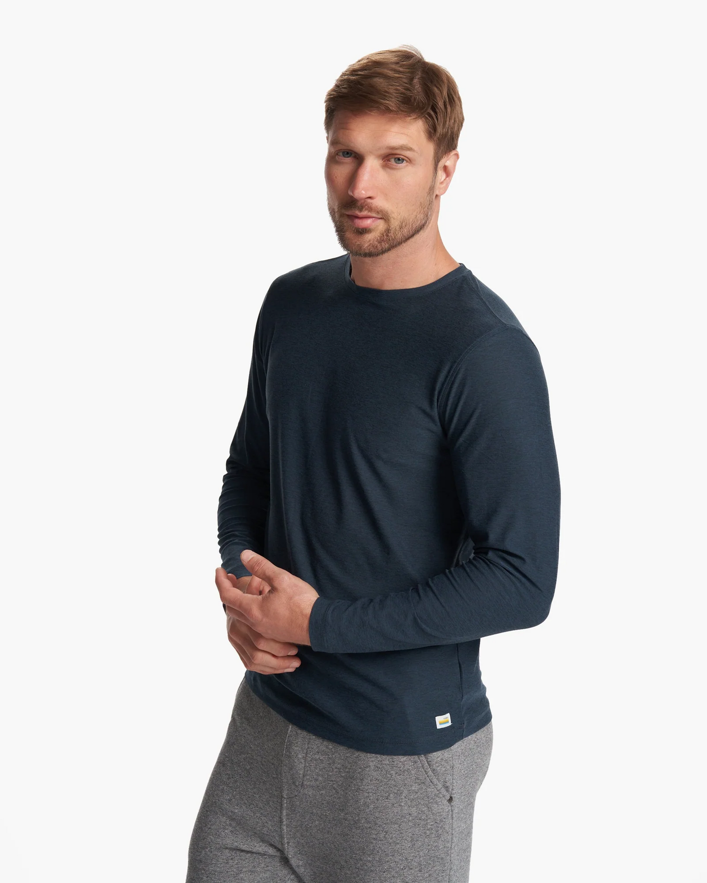 Vuori Strato LS Tech Tee Shirt Navy