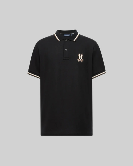 Psycho Bunny Wade Pigue Polo Black