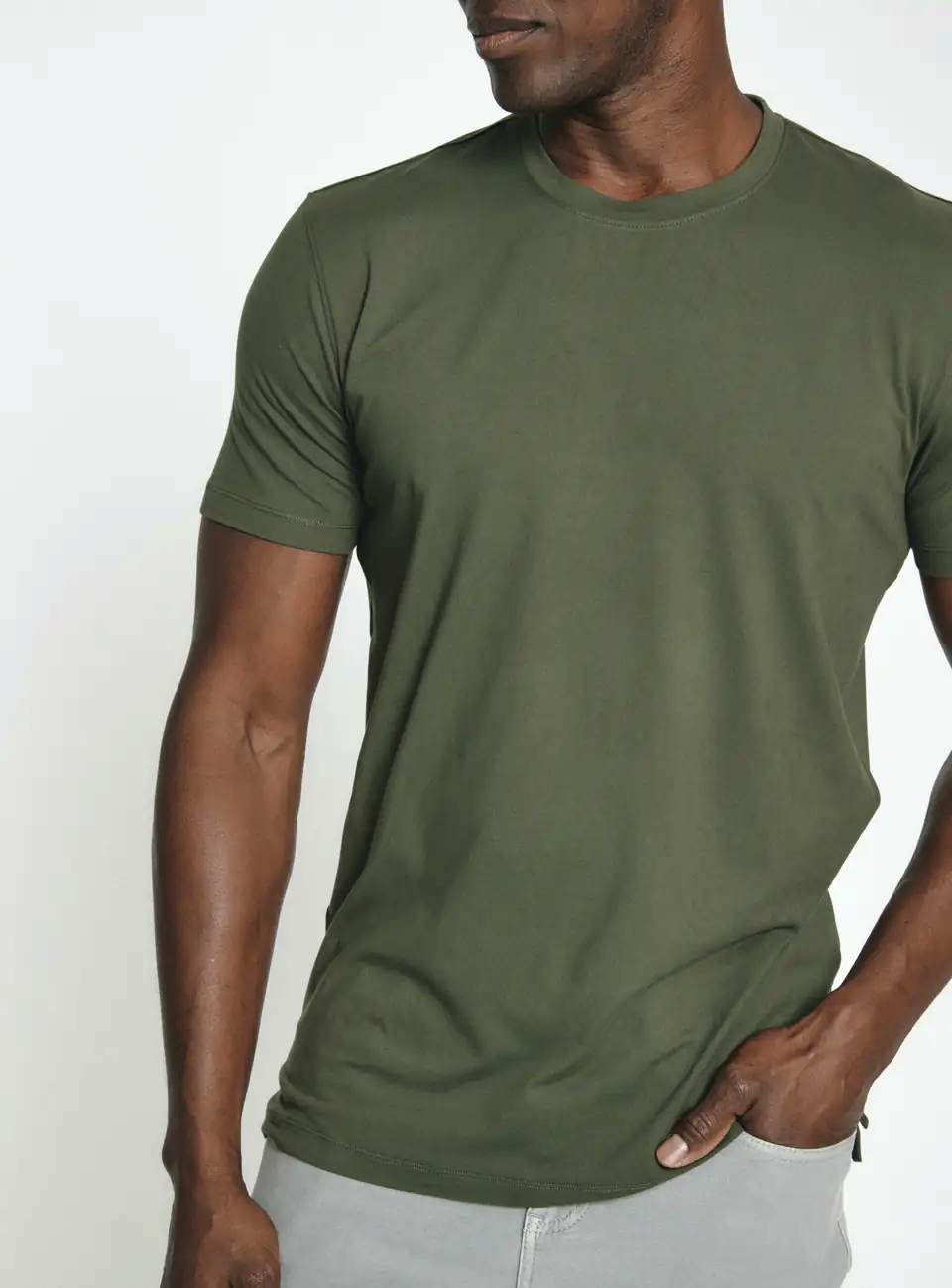 7 Diamonds Crew Tee Shirt Olive
