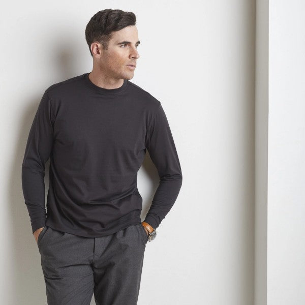 Left Coast Long Sleeve Black Tee Shirt