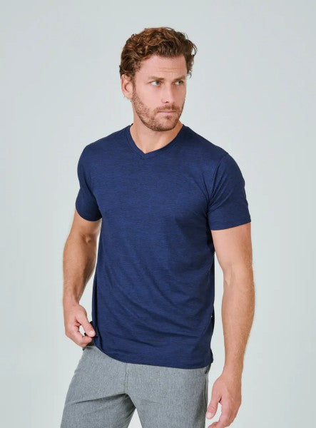 7 Diamonds V Neck Tee Midnight