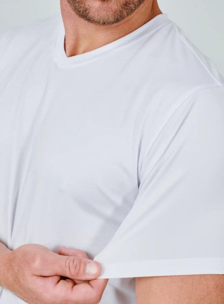 7 Diamonds V Neck Tee White