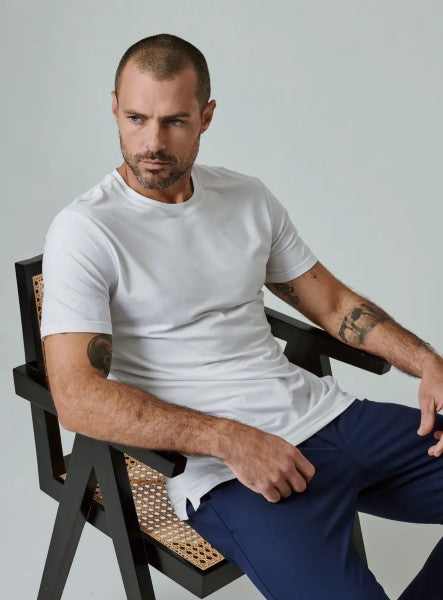 7 Diamonds Crew White Tee Shirt