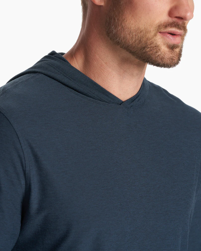 Vuori Strato Tech Hoodie Heather Navy
