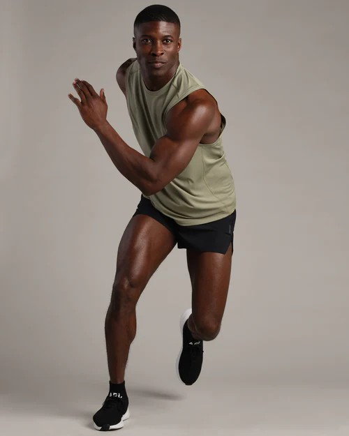 Rhone 3" Invictus Ripstop Short Lined Black