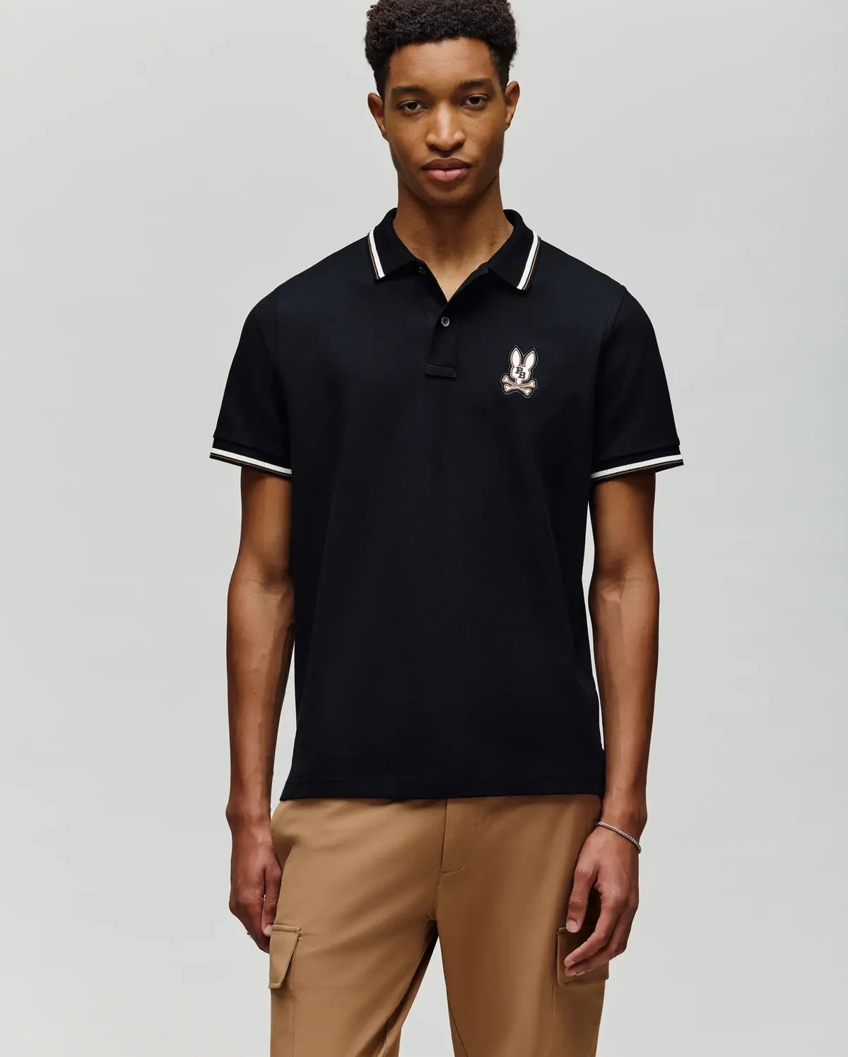 Psycho Bunny Wade Pigue Polo Black