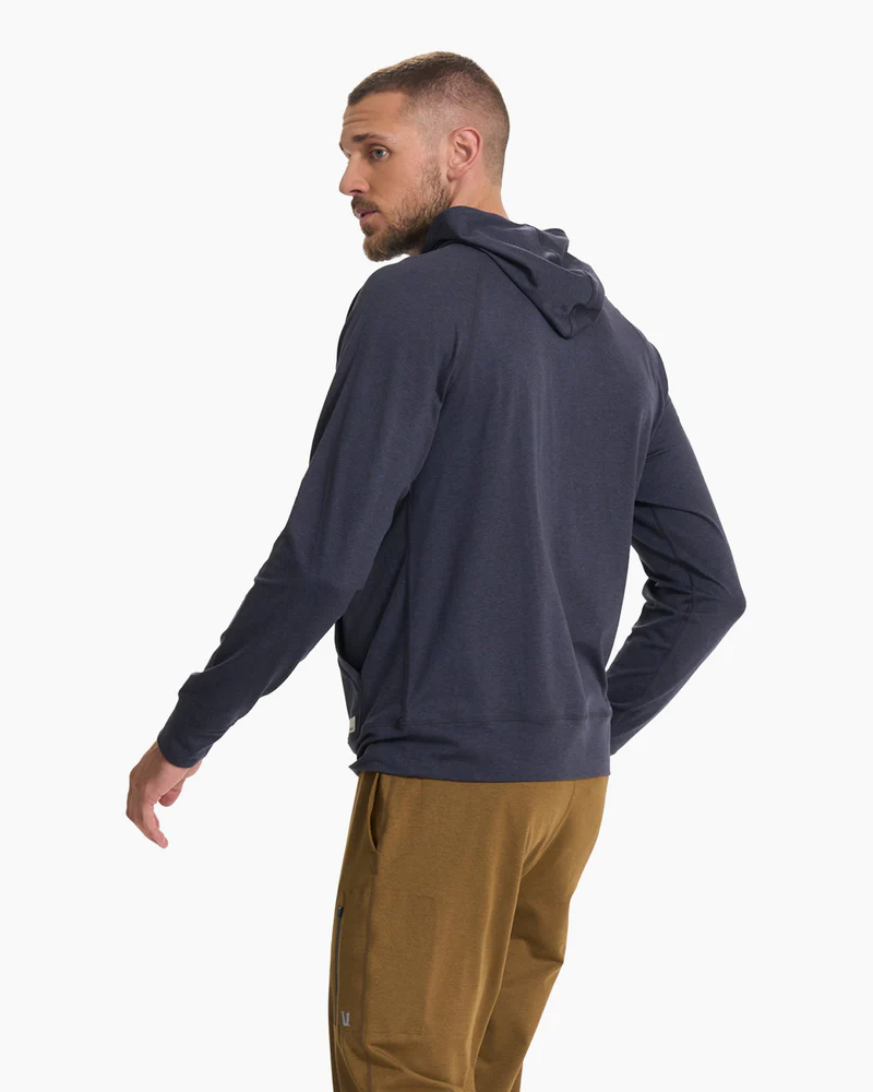 Vuori Ponto Half Zip Hoodie Midnight Heather