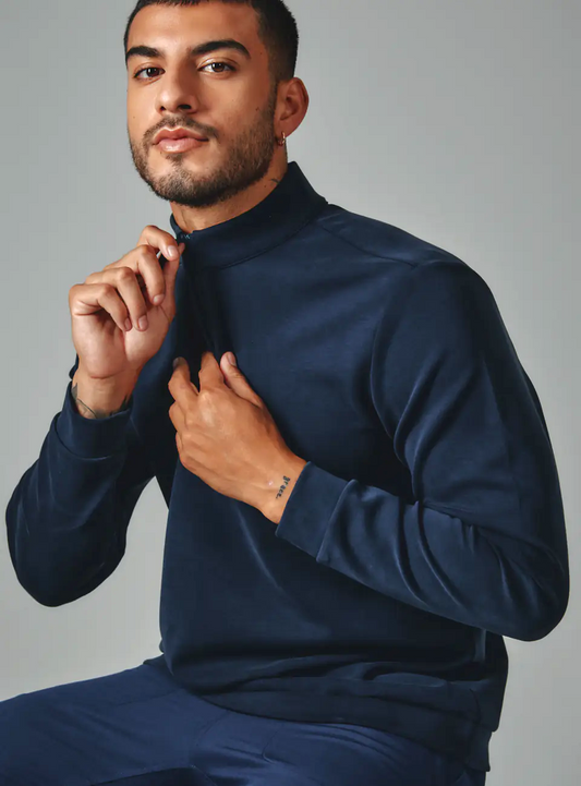 7 Diamond REV 1/4 Zip Navy F25