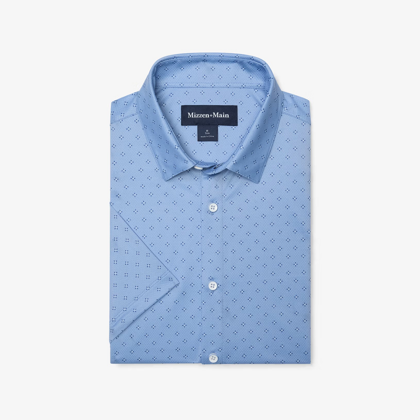 Mizzen + Main S25-7 Short Sleeve Provence Dot Geo