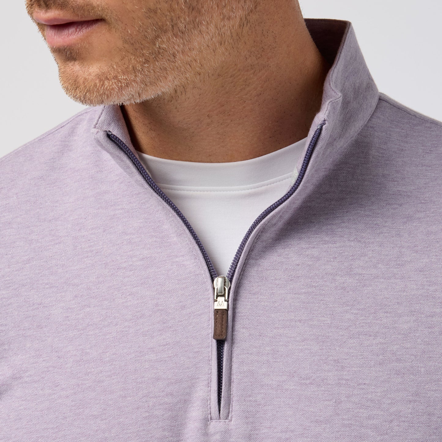 Mizzen + Main S26 KPI 1/4 Zip Purple Dusk