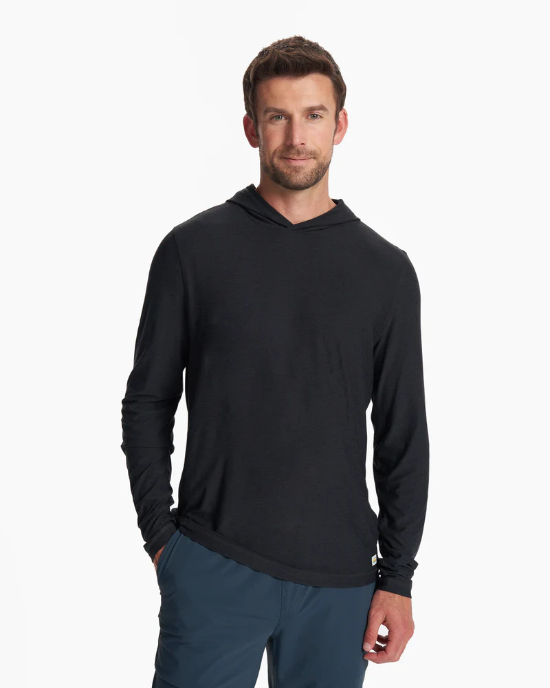 Vuori Strato Hoodie Heather Black
