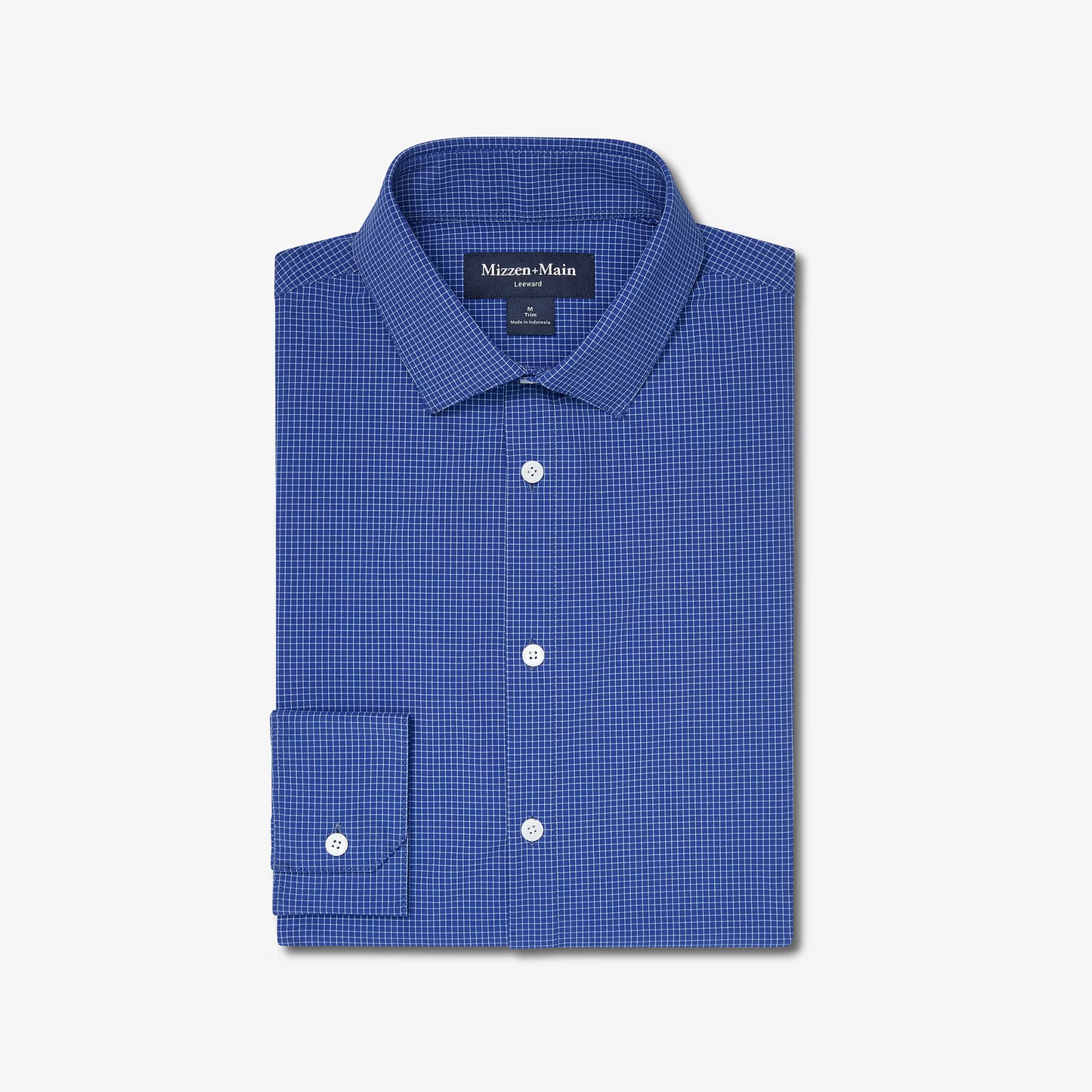 Mizzen + Main Long Sleeve Leward Cobalt Grid