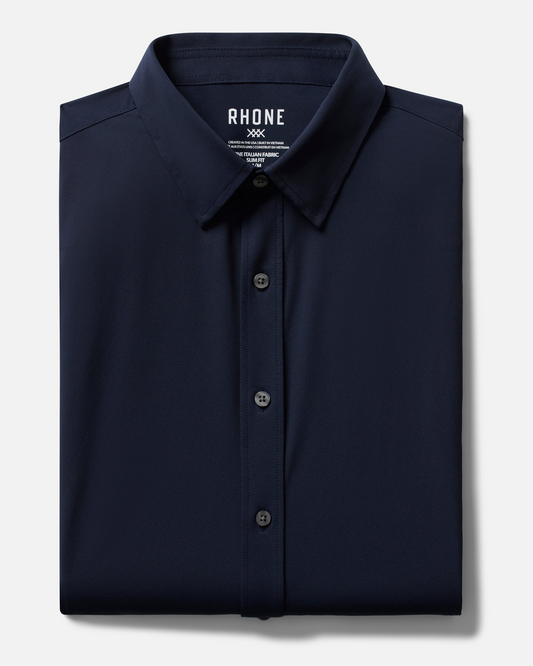 Rhone Long Sleeve Commuter Shirt Navy