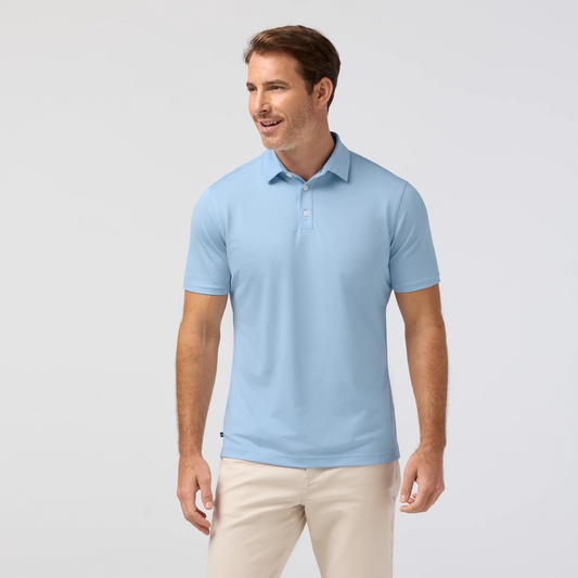 Mizzen + Main S26 Harper Polo Cloud Blue