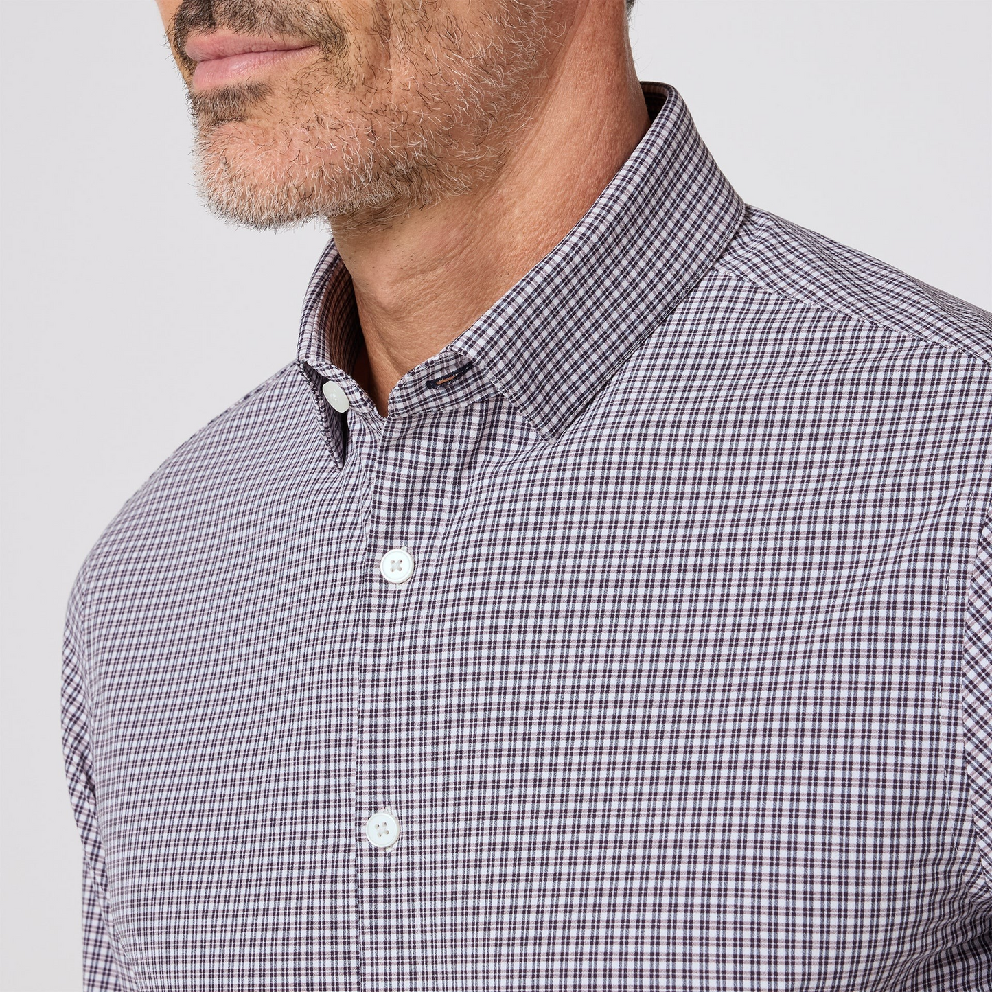 Mizzen + Main F25 LS Leward Eggplant Check