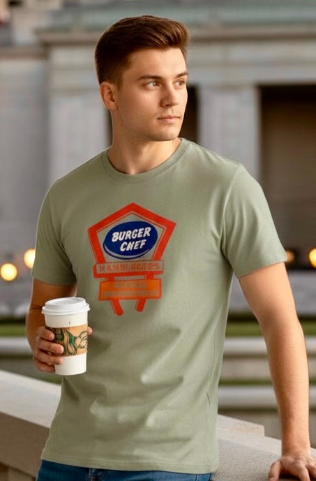 HCH-IN Burger Chef Tee Hth Lt. Green