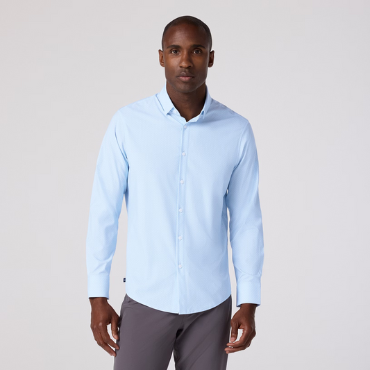 Mizzen + Main Long Sleeve Leward Cloud Blue Circle