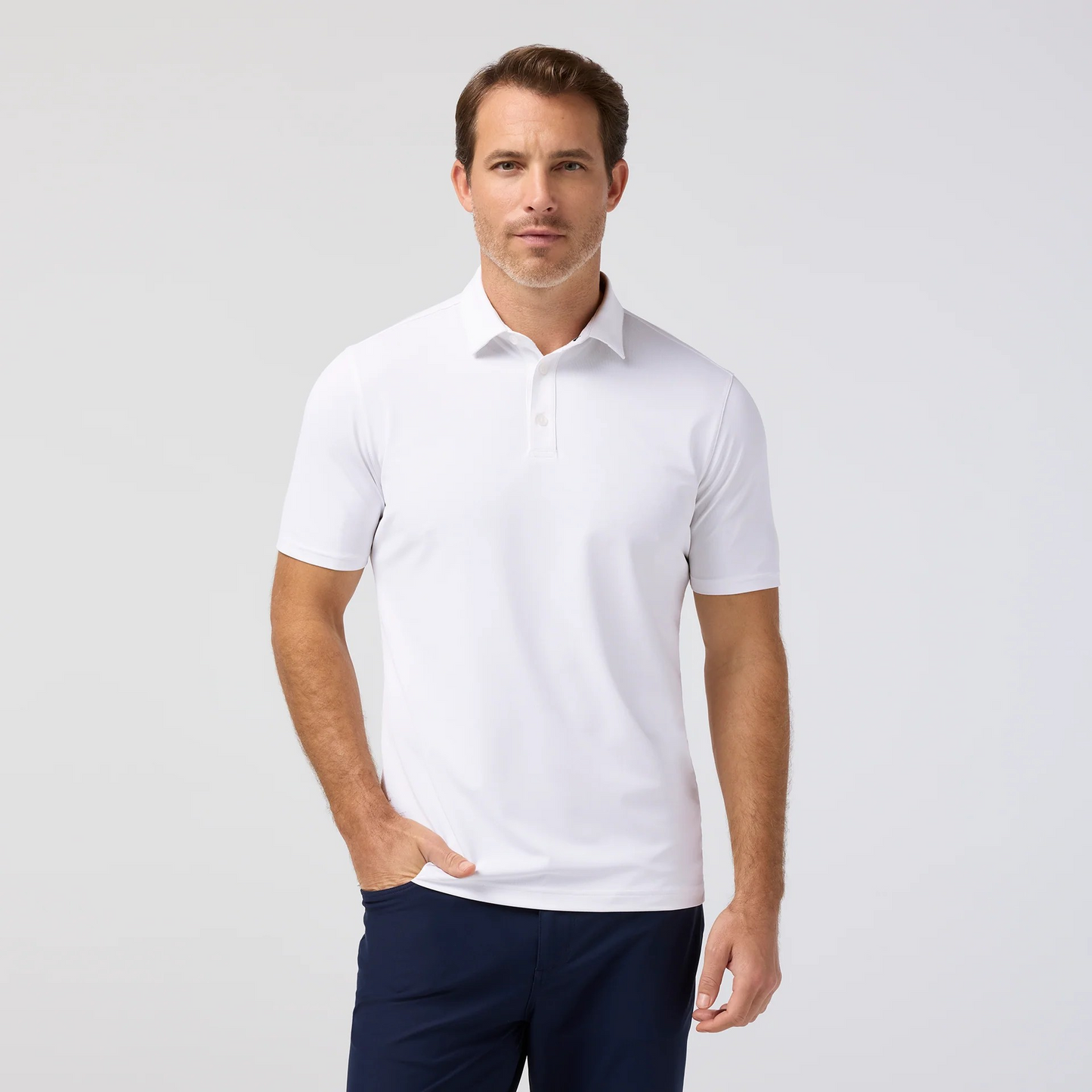 Mizzen + Main S26 Harper Polo White