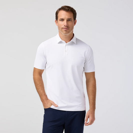 Mizzen + Main S26 Harper Polo White
