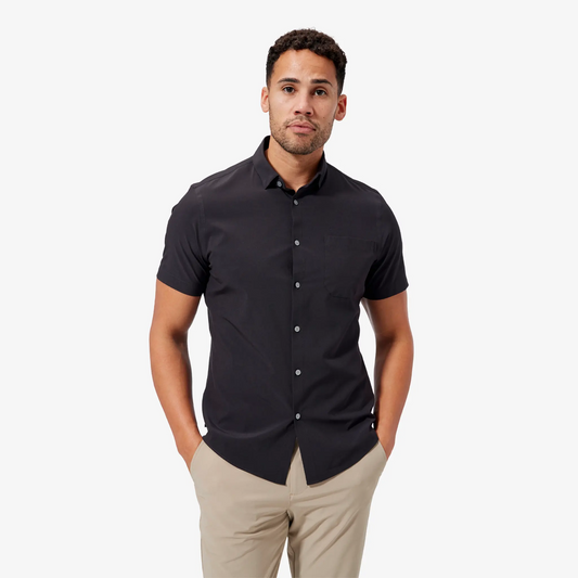 Mizzen + Main Short Sleeve Solid Black