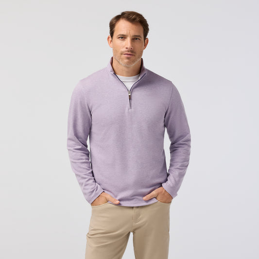 Mizzen + Main S26 KPI 1/4 Zip Purple Dusk