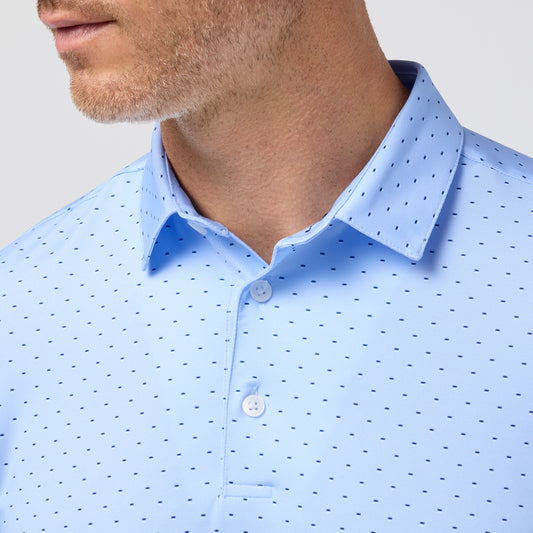 Mizzen + Main S26 Polo Copa Cloud Blue