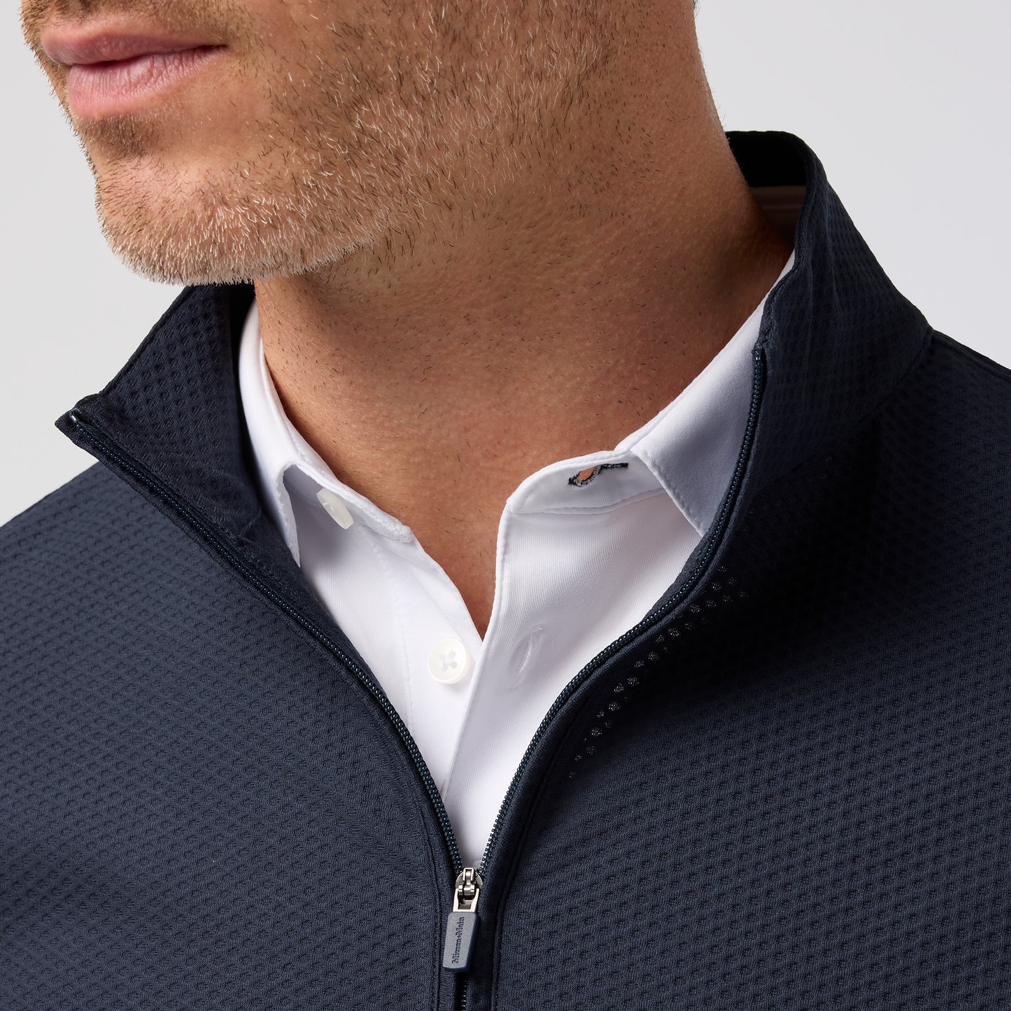 Mizzen + Main S26 Easton 1/4 Zip Navy