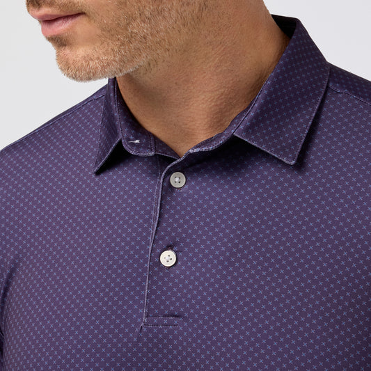 Mizzen + Main S26-3 Polo Versa Purple Dot