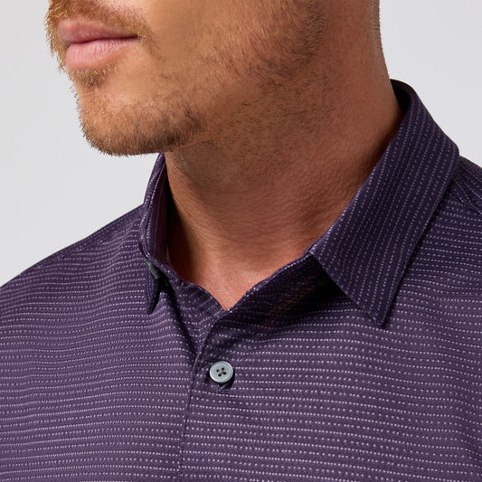 Mizzen + Main S26 Halyard Polo Purple Dusk