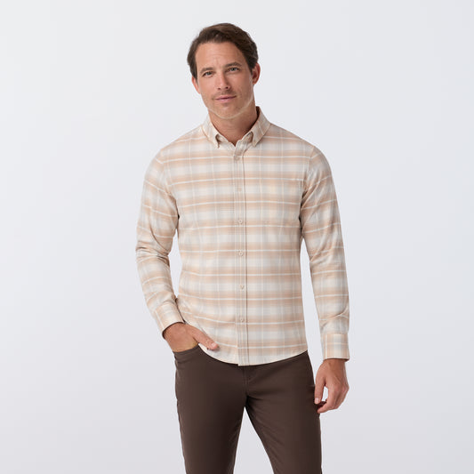 Mizzen + Main F26 City Flannel Light Khaki